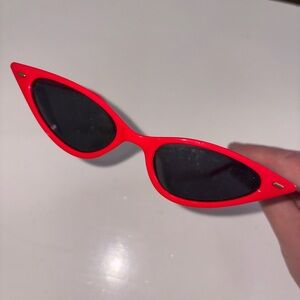Red Cat-Eye Sunglasses